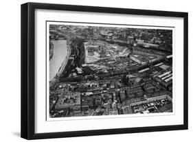 Aerial View of the Kremlin, Moscow, USSR, from a Zeppelin, 1930-null-Framed Giclee Print