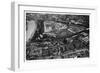 Aerial View of the Kremlin, Moscow, USSR, from a Zeppelin, 1930-null-Framed Giclee Print