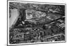 Aerial View of the Kremlin, Moscow, USSR, from a Zeppelin, 1930-null-Mounted Giclee Print