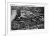 Aerial View of the Kremlin, Moscow, USSR, from a Zeppelin, 1930-null-Framed Giclee Print