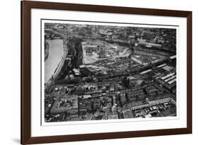 Aerial View of the Kremlin, Moscow, USSR, from a Zeppelin, 1930-null-Framed Giclee Print