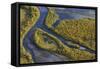 Aerial View of the Laitaure Delta, Sarek Np, Laponia World Heritage Site, Lapland, Sweden-Cairns-Framed Stretched Canvas