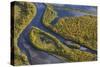 Aerial View of the Laitaure Delta, Sarek Np, Laponia World Heritage Site, Lapland, Sweden-Cairns-Stretched Canvas