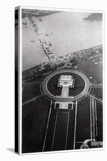 Aerial View of the Lincoln Memorial, Washington Dc, USA, from a Zeppelin, 1928-null-Stretched Canvas