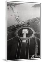 Aerial View of the Lincoln Memorial, Washington Dc, USA, from a Zeppelin, 1928-null-Mounted Giclee Print