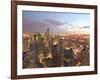 Aerial View of the Loop, Chicago, IL-Walter Bibikow-Framed Photographic Print