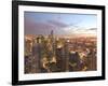 Aerial View of the Loop, Chicago, IL-Walter Bibikow-Framed Photographic Print