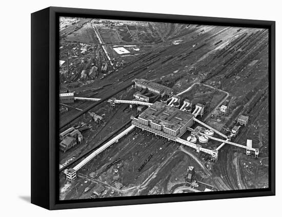 Aerial View of the Manvers Coal Processing Plant, Wath Upon Dearne, South Yorkshire, 1964-Michael Walters-Framed Stretched Canvas