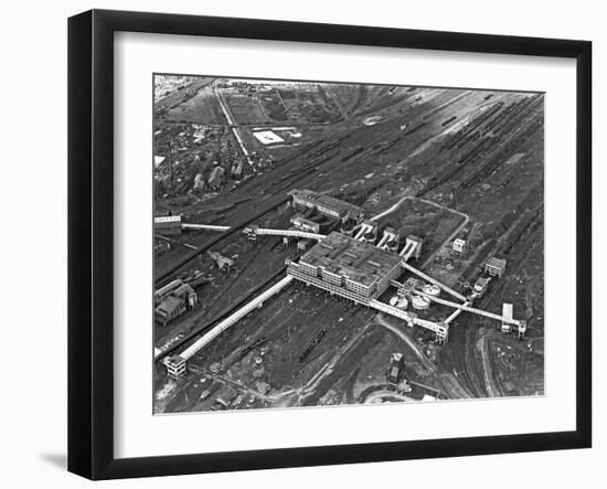 Aerial View of the Manvers Coal Processing Plant, Wath Upon Dearne, South Yorkshire, 1964-Michael Walters-Framed Photographic Print