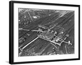 Aerial View of the Manvers Coal Processing Plant, Wath Upon Dearne, South Yorkshire, 1964-Michael Walters-Framed Photographic Print