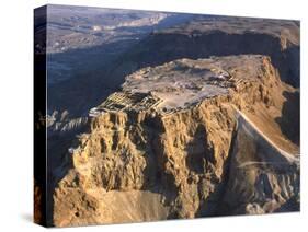 Aerial View of the Masada Plateau-null-Stretched Canvas