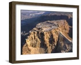 Aerial View of the Masada Plateau-null-Framed Photographic Print