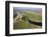 Aerial view of the meandering Saint George branch of the Danube river, Romania-Michel Roggo-Framed Photographic Print