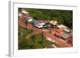 Aerial View of the Mining Town of Mahdia, Guyana, South America-Mick Baines & Maren Reichelt-Framed Photographic Print