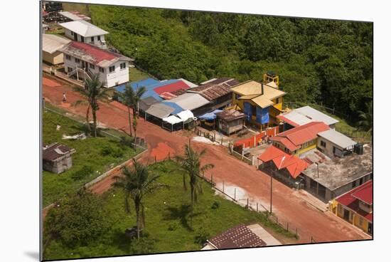 Aerial View of the Mining Town of Mahdia, Guyana, South America-Mick Baines & Maren Reichelt-Mounted Photographic Print