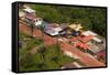 Aerial View of the Mining Town of Mahdia, Guyana, South America-Mick Baines & Maren Reichelt-Framed Stretched Canvas