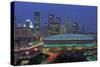 Aerial View of the Minneapolis Metrodome before World Series-Bill Pugliano-Stretched Canvas