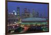 Aerial View of the Minneapolis Metrodome before World Series-Bill Pugliano-Framed Premium Photographic Print