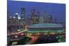 Aerial View of the Minneapolis Metrodome before World Series-Bill Pugliano-Mounted Premium Photographic Print