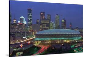Aerial View of the Minneapolis Metrodome before World Series-Bill Pugliano-Stretched Canvas