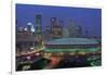 Aerial View of the Minneapolis Metrodome before World Series-Bill Pugliano-Framed Photographic Print