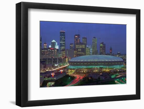 Aerial View of the Minneapolis Metrodome before World Series-Bill Pugliano-Framed Photographic Print