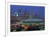 Aerial View of the Minneapolis Metrodome before World Series-Bill Pugliano-Framed Photographic Print