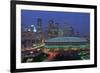 Aerial View of the Minneapolis Metrodome before World Series-Bill Pugliano-Framed Photographic Print