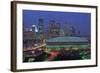 Aerial View of the Minneapolis Metrodome before World Series-Bill Pugliano-Framed Photographic Print