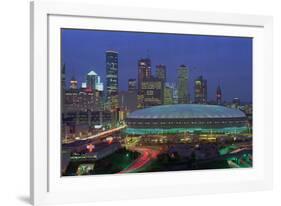 Aerial View of the Minneapolis Metrodome before World Series-Bill Pugliano-Framed Photographic Print