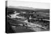 Aerial View of the Missouri River - Bozeman, MT-Lantern Press-Stretched Canvas