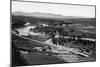 Aerial View of the Missouri River - Bozeman, MT-Lantern Press-Mounted Art Print