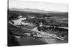 Aerial View of the Missouri River - Bozeman, MT-Lantern Press-Stretched Canvas