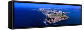 Aerial View of the Morro Castle, San Juan, Puerto Rico-null-Framed Stretched Canvas