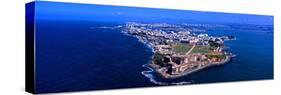 Aerial View of the Morro Castle, San Juan, Puerto Rico-null-Stretched Canvas