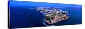 Aerial View of the Morro Castle, San Juan, Puerto Rico-null-Stretched Canvas