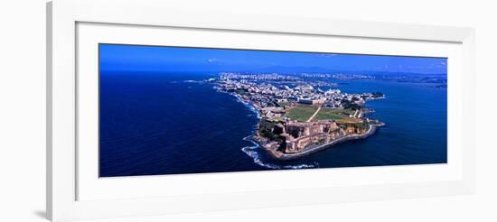 Aerial View of the Morro Castle, San Juan, Puerto Rico-null-Framed Photographic Print