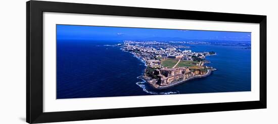 Aerial View of the Morro Castle, San Juan, Puerto Rico-null-Framed Photographic Print