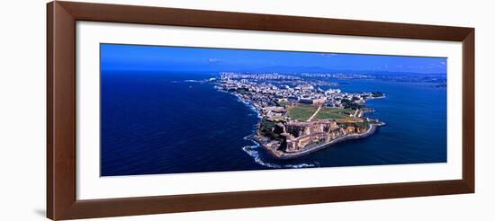 Aerial View of the Morro Castle, San Juan, Puerto Rico-null-Framed Photographic Print