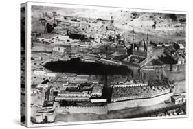 Aerial View of the Mosque of Muhammad Ali Pasha, Cairo, Egypt, from a Zeppelin, 1931-null-Stretched Canvas