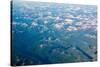 Aerial view of the mountains of Southeast Alaska, USA-Mark A Johnson-Stretched Canvas