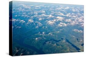 Aerial view of the mountains of Southeast Alaska, USA-Mark A Johnson-Stretched Canvas