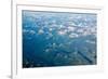 Aerial view of the mountains of Southeast Alaska, USA-Mark A Johnson-Framed Photographic Print