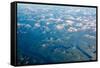 Aerial view of the mountains of Southeast Alaska, USA-Mark A Johnson-Framed Stretched Canvas