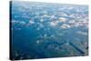 Aerial view of the mountains of Southeast Alaska, USA-Mark A Johnson-Stretched Canvas