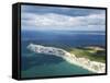 Aerial View of the Needles, Isle of Wight, England, United Kingdom, Europe-Peter Barritt-Framed Stretched Canvas
