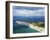 Aerial View of the Needles, Isle of Wight, England, United Kingdom, Europe-Peter Barritt-Framed Premium Photographic Print