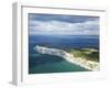 Aerial View of the Needles, Isle of Wight, England, United Kingdom, Europe-Peter Barritt-Framed Premium Photographic Print