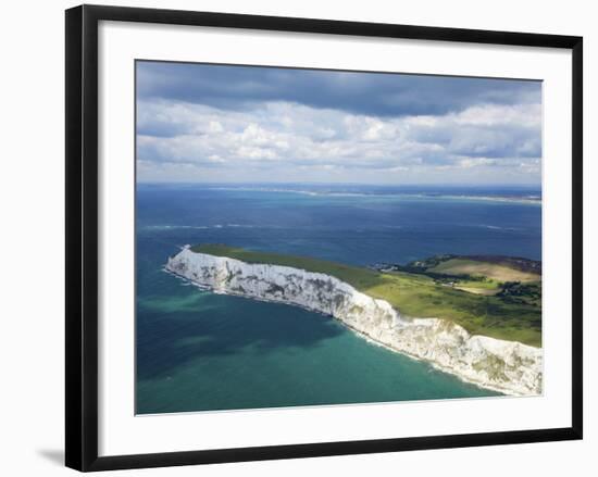 Aerial View of the Needles, Isle of Wight, England, United Kingdom, Europe-Peter Barritt-Framed Photographic Print