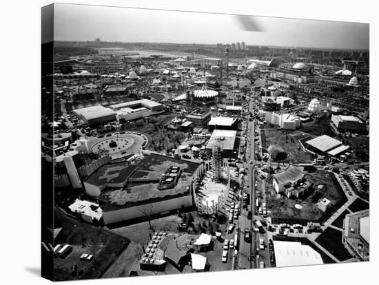 Aerial View of the New York World's Fair, Flushing Meadows Park, Queens, April 21, 1964-null-Stretched Canvas